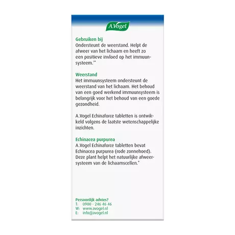 A.Vogel Echinaforce Weerstand1* Tabletten 200 stuks