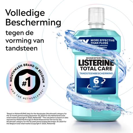 Listerine Total Care Bescherming Tegen Tandsteen Mondwater 500 ML