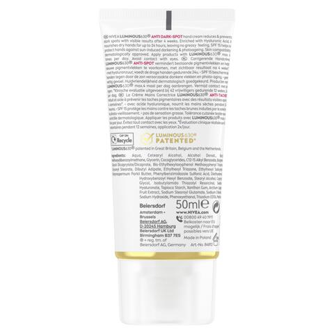NIVEA Luminous630 Anti-Spot Handcreme SPF 15 50 ML