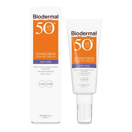 Biodermal Anti Age Zonnecrème voor het gezicht SPF50 40 ML