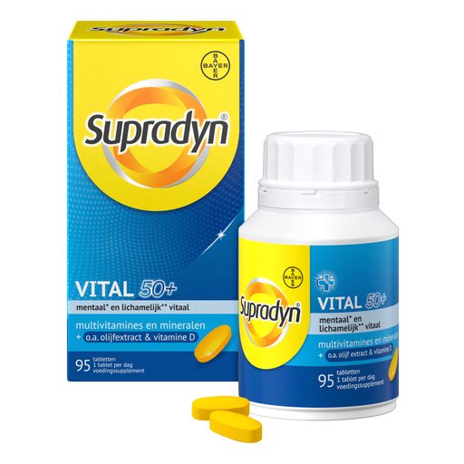 Supradyn Vital 50+ Multivitamines Vijftigplussers Tabletten 95 stuks