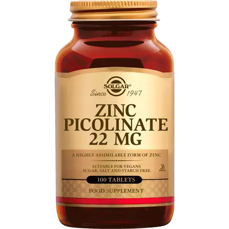 Solgar Zinc Picolinate 22 MG Tabletten 100 stuks