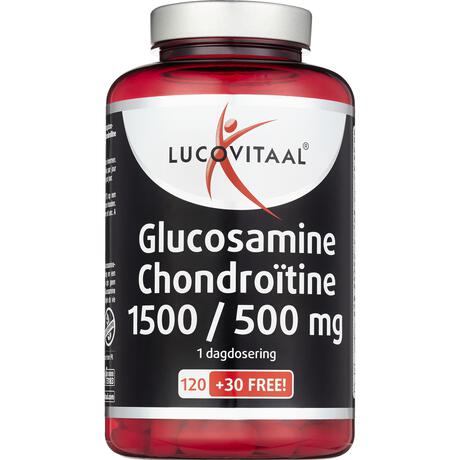 Lucovitaal Glucosamine Chondroïtine 1500/500 mg Tabletten 150 stuks
