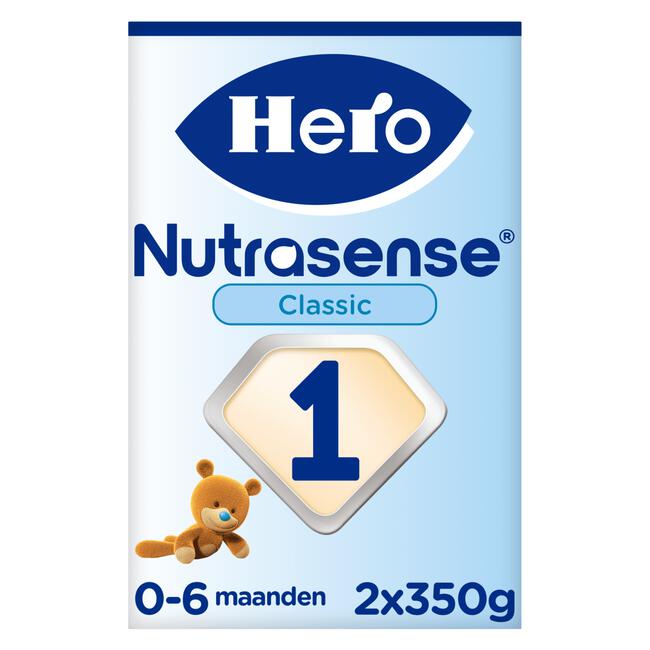Hero Nutrasense Classic Zuigelingenvoeding 1 (0-6m) met melkvet 700 GR
