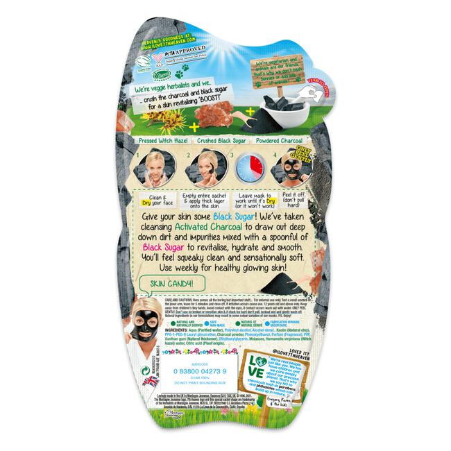 Montagne Jeunesse 7th Heaven Charcoal Black Sugar Peel Off Masker