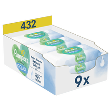 Pampers Harmonie Aqua Billendoekjes 9x48 Stuks
