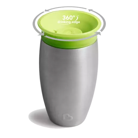 Munckin Drinkbeker Miracle Sippy Cup Roestvrij Staal Groen 296 ML