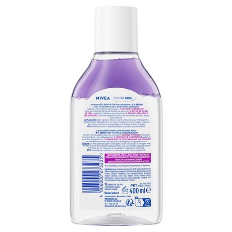 NIVEA Luminous630 Skin Glow Serum Infused Micellair Water 400 ML