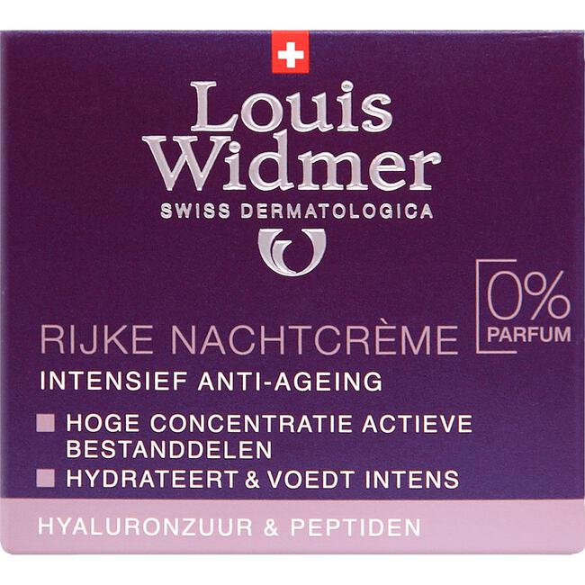 Louis Widmer Rijke Nachtcrème Zonder Parfum 50 ML