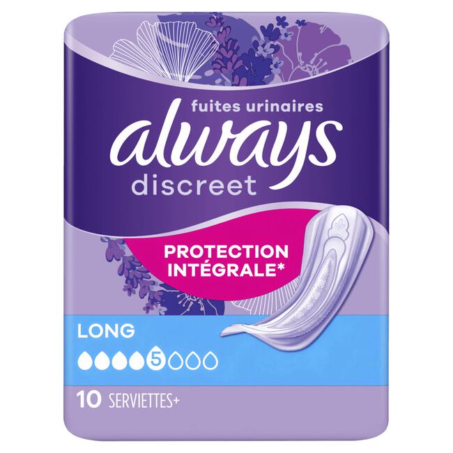 Always Discreet Incontinentieverband Long 10 Stuks