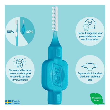 TePe Interdentale Ragers Original Groen ISO maat 5 – 0,8 mm (6 stuks)