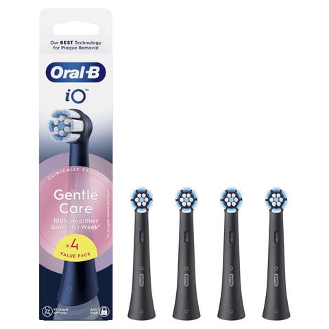Oral-B iO Gentle Care Opzetborstels Zwart 4 Stuks