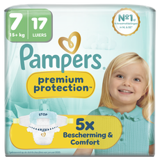 Pampers Premium Protection Luiers Maat 7 15+ kg 17 stuks
