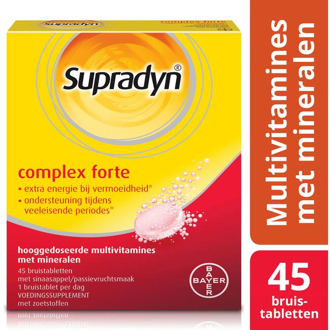 Supradyn Complex Forte Multivitamine Voor Extra Energie 45 Bruistabletten