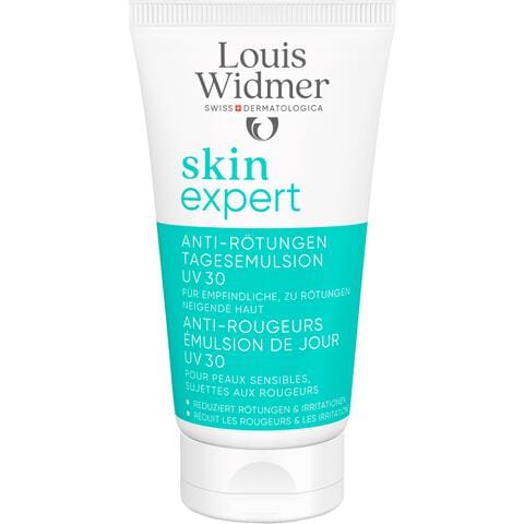 Louis Widmer Skinexpert Anti-Roodheid Dagemulsie UV SPF30 Zonder Parfum 50 ML