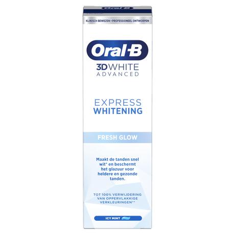 Oral-B 3D White Advanced Express Whitening Fresh Glow Tandpasta - 75ML