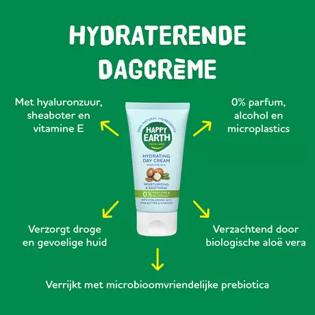 Happy Earth 100% Natuurlijke Face Care Hydrating Day Cream 50 ML