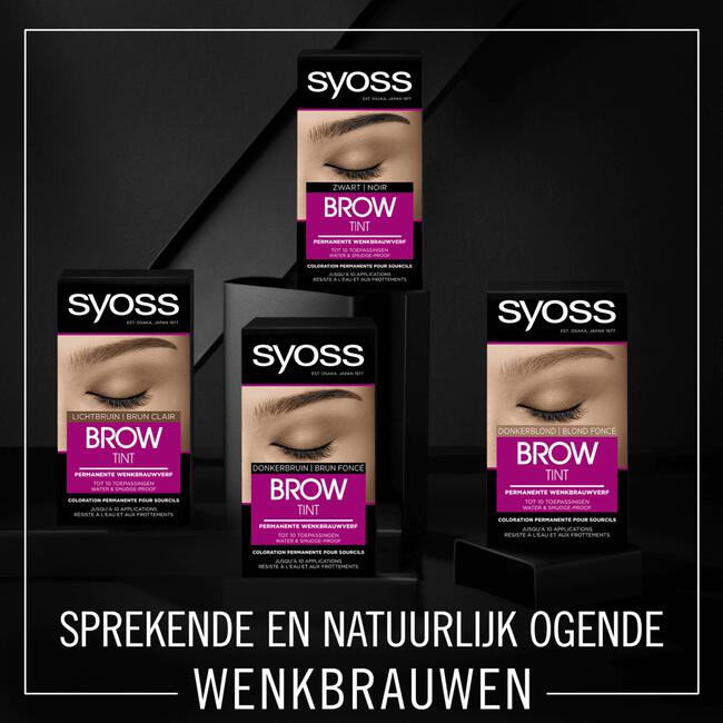 Syoss Browtint Wenkbrauw-wimper verf Donkerbruin
