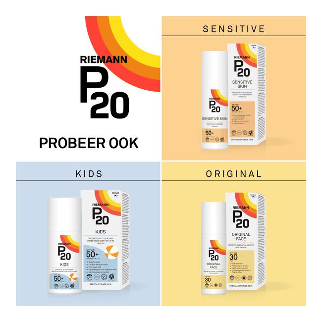 P20 Sensitive Face Zonnebrandcrème SPF50+