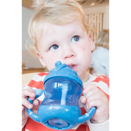 NUBY FLIP-IT ANTILEKBEKER HANDVATTEN 12 MAANDEN 240 ML