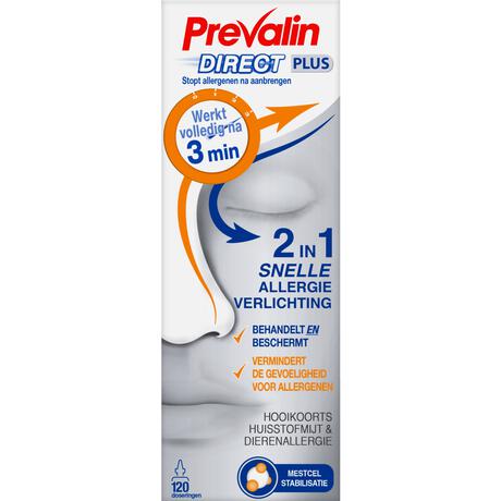 Prevalin Direct Plus Hooikoorts Neusspray 20 ML