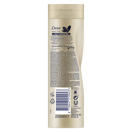 Dove Tanning Lotion Light-Medium 250 Ml