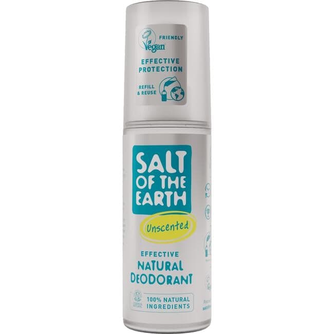 Salt of the Earth Unscented Natural Deodorant Spray 100 ML