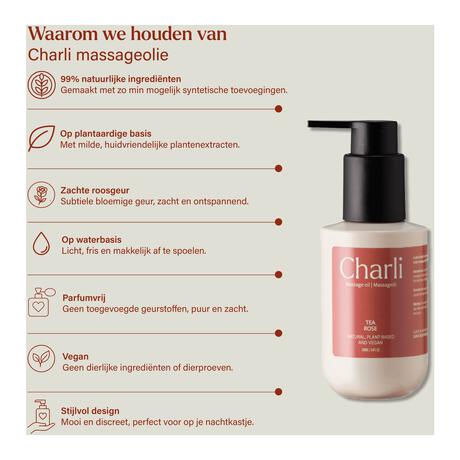 Charli Massageolie Theeroos 100 ML