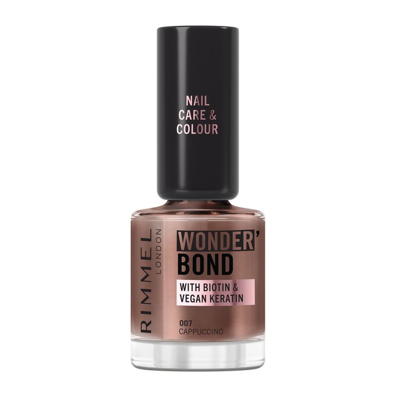 Rimmel Wonder'bond Care+Color Nail Polish 007 Cappuccino 12 ml