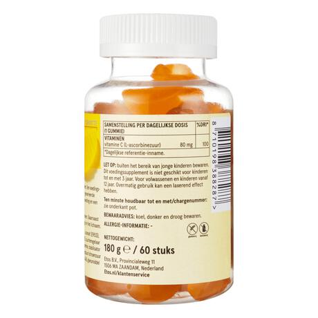 Etos Vitamine C 80mg gummies 60 stuks