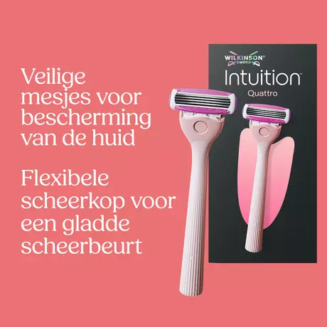 Wilkinson Sword Intuition Quattro for Women Navulmesjes 3 stuks