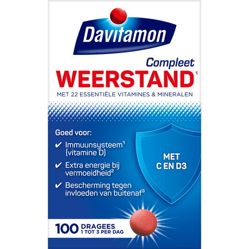 Davitamon Compleet Weerstand Vitamine C & D3 Dragees 100 stuks