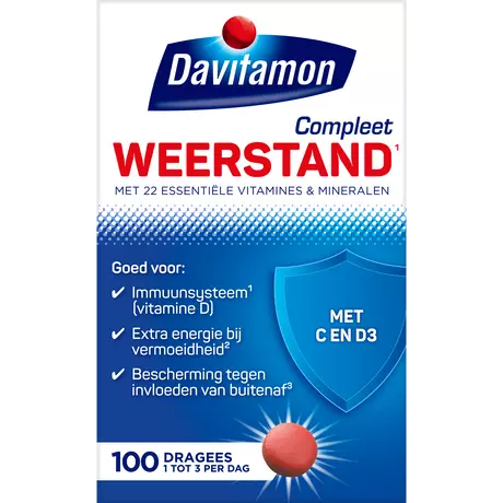Davitamon Compleet Weerstand Vitamine C & D3 Dragees 100 stuks