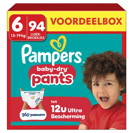 Pampers Baby Dry Pants Voordeelbox Luierbroekjes Maat 6 13-19 kg 94 stuks