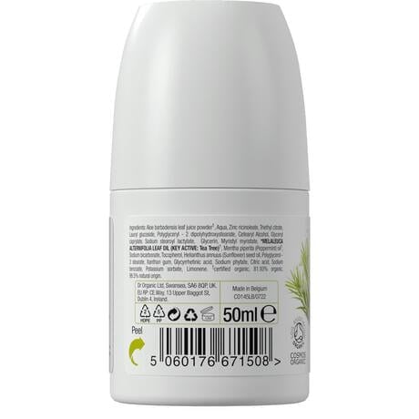 Dr. Organic Tea Tree Deodorant Roller 50ML