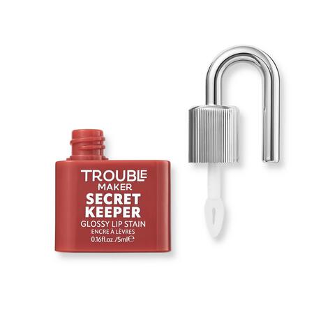 Trouble Maker Secret Keeper Lip Gloss Stain Shifty Biz Rose Nude