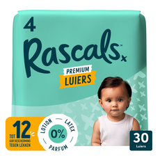 Rascals Premium Luiers Maat 4 10-15 KG 30 stuks