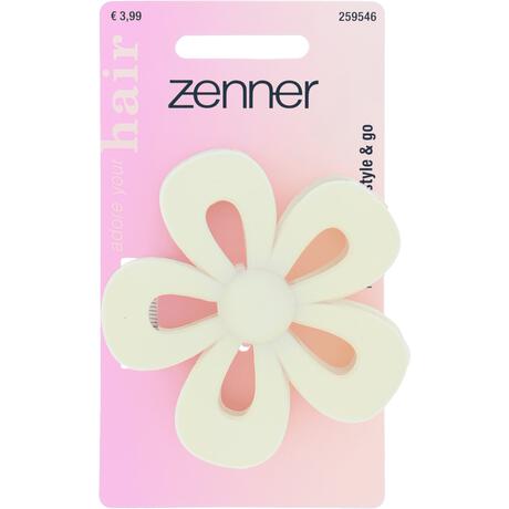 Zenner Haarklem Bloem Mat Wit