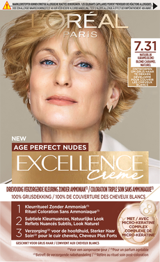 L'Oréal Paris Excellence Crème Age Perfect Nudes 7.31 Karamelblond