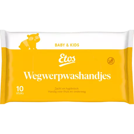 Etos Baby & Kids Droge Washandjes 10 stuks