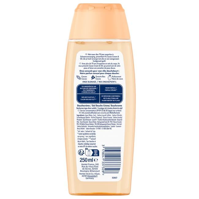 Fa Cream & Oil Cacao Showergel 250 ML