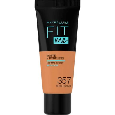 Maybelline New York Fit Me Matte + Poreless Foundation 357 Spiced Sand