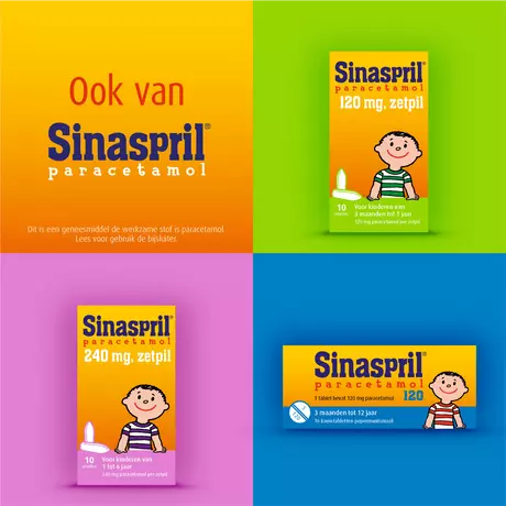 Sinaspril Vloeibaar Paracetamol 120 MG 100 ML