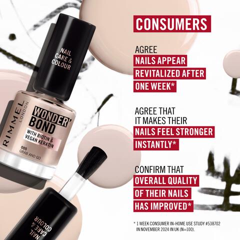 Rimmel London Wonder'Bond Care+Color Nagellak - Bruin - 006 Chai Treat