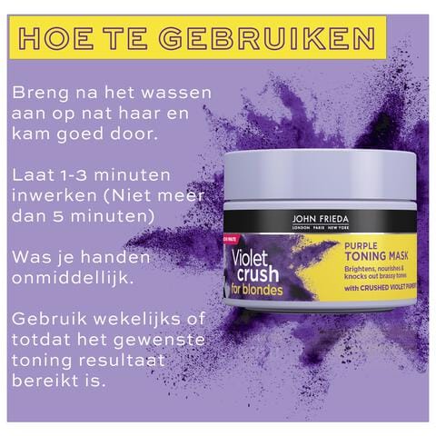 John Frieda Violet Crush Purple Toning Mask 250 ML
