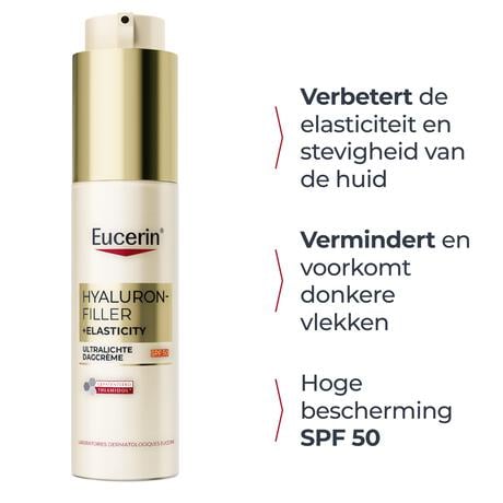 Eucerin Hyaluron-Filler Elasticity Ultralichte Dagcrème SPF50 50 ML