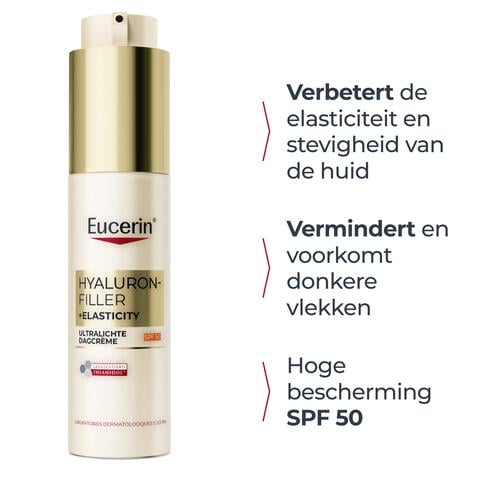 Eucerin Hyaluron-Filler Elasticity Ultralichte Dagcrème SPF50 50 ML