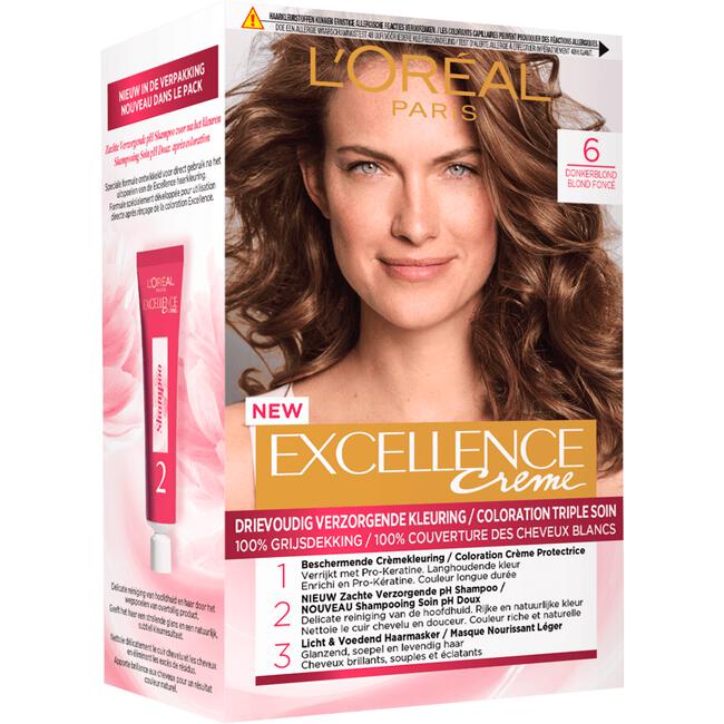 L'Oréal Paris Excellence Crème Verzorgende Crèmekleuring 6 Donkerblond