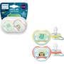 Philips Avent Ultra Air Night – Glow-in-the-dark fopspeen (0-6 mnd) – 2 stuks - SCF376/25