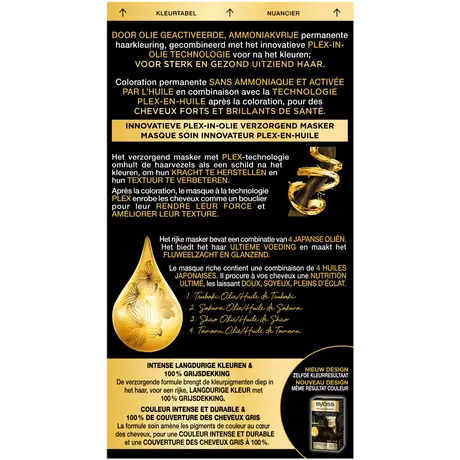 Syoss Oleo Intense Permanente Haarkleuring 2-10 Bruinzwart/Châtain Noir 115 ML